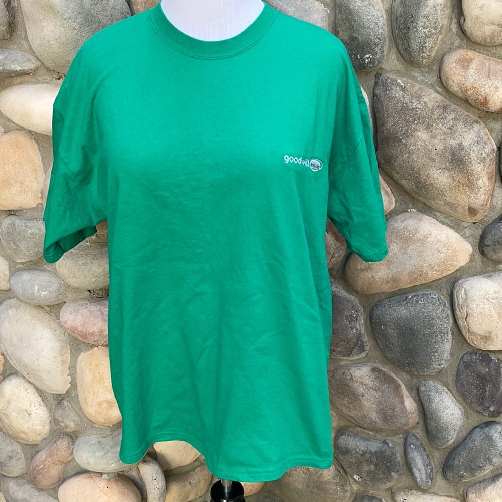 Goodwill Industries Green Cotton T-Shirt XL
